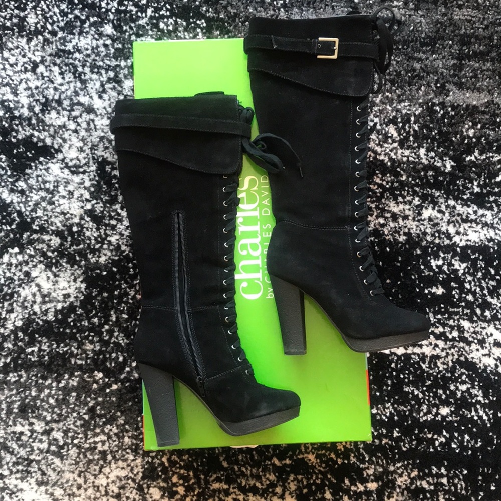 Charles David Frisky Suede Knee-Hi Boot